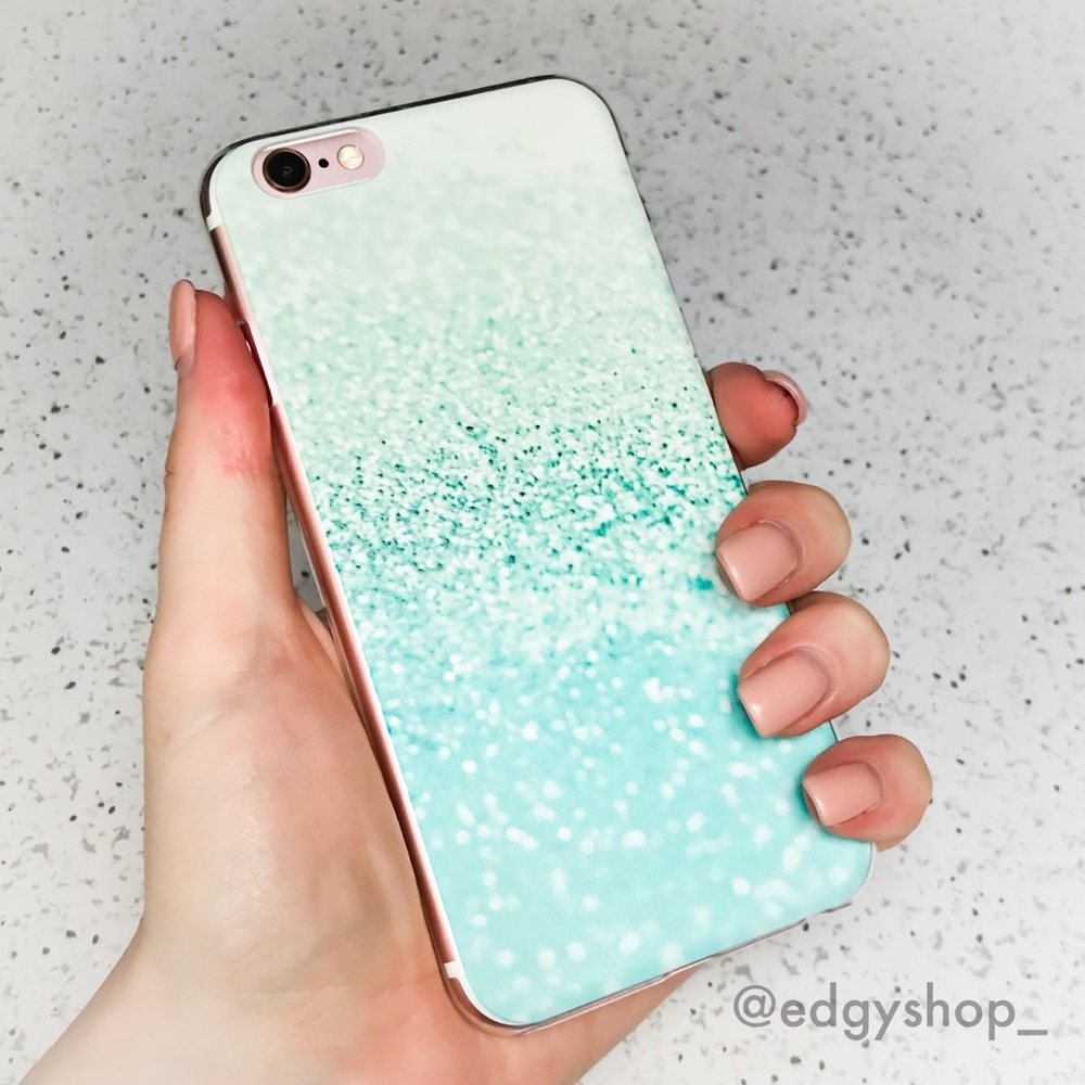 Glitter Print Hard iPhone Case
